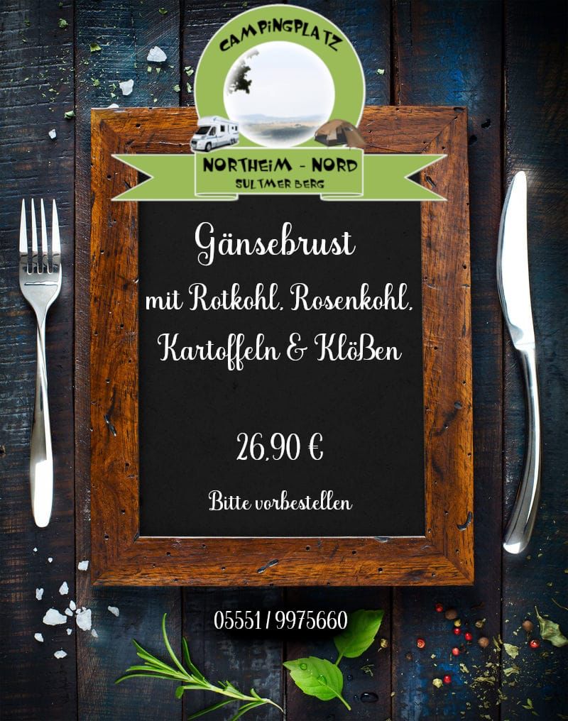 Gänsebrust mit Rotkohl usw. 22.11.2023